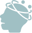 Abstract medical logo with human head silhouette